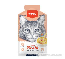 
                            Wanpy Cat Пауч для кошек "Бульон" с лососем и тунцом
                         - отзывы